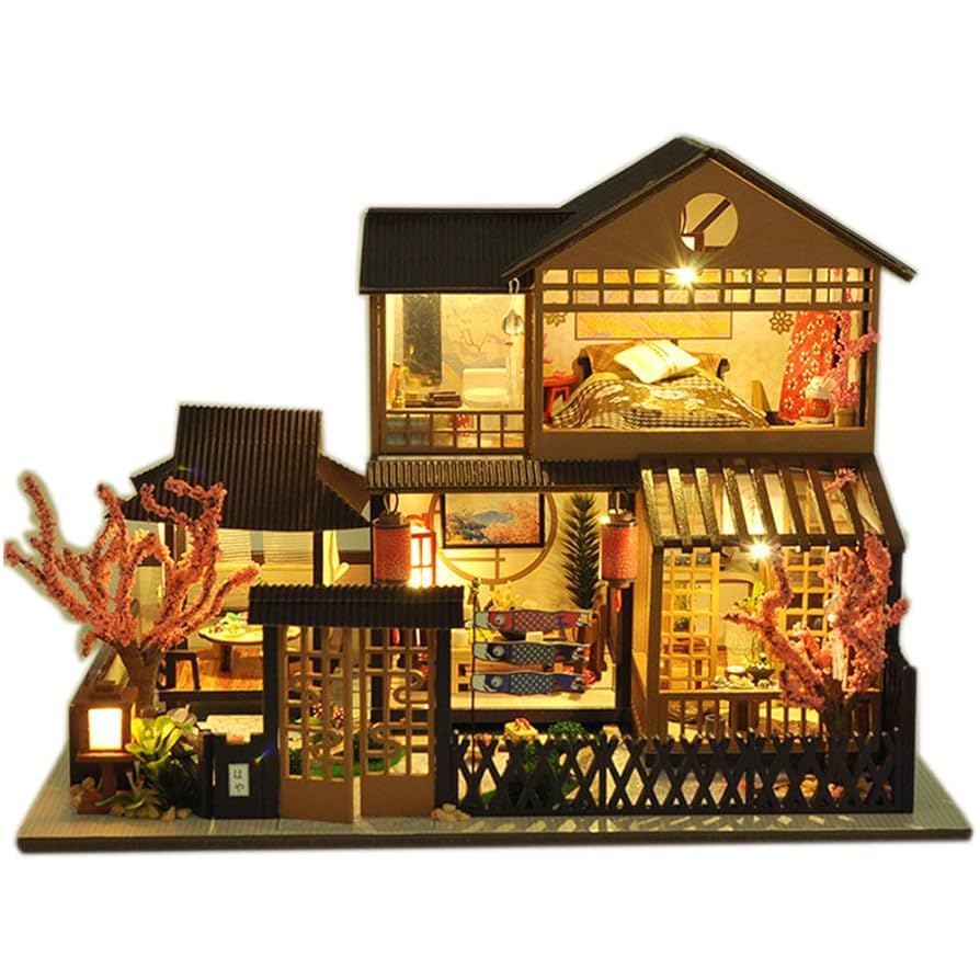 ♡完成品 ミニチュアドールハウス　(オルゴール.電池付き) ♡.完成品ミニチュアドールハウス (電池付き) - メルカリ